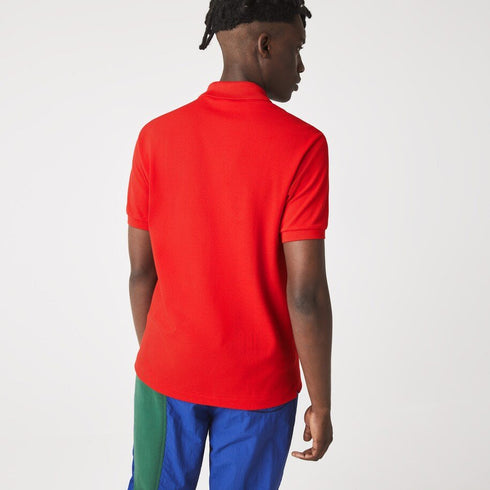 Polo Uomo L1212 con bottoni madreperla Rosso LACOSTE- Francavilla Moda